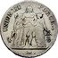 France 5 Francs Hercules Group LAN 9 (1800-01) D KM# 639.3 DUPRÉ UNION ET FORCE coin reverse