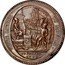 France 5 Sols Token Issue 1792 KM# Tn28 VIVRE LIBRES OU MOURIR PACTE FEDERATIF CONSTI TUTION DES FRANCAIS DUPRÉ. F. 14 JUILLET 1790 coin obverse