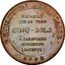 France 5 Sols Token Issue 1792 KM# Tn28 MEDAILLE QUI SE VEND SINQ SOLS A PARIS CHEZ MONERON PATENTÉ REVOLUTION FRANCAISE 1792 coin reverse