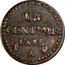 France Centime Napoleon I LAN 8 (1799-1800) A KM# 646 UN CENTIME L'AN 6 A coin reverse