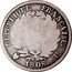 France Franc Napoleon I 1808 U KM# 682.13 REPUBLIQUE FRANÇAIS 1 FRANC 1808 U coin reverse