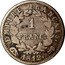 France Franc Napoleon I 1812 KM# 692.13 1 FRANC EMPIRE FRANÇAIS 1812 R coin reverse