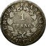 France Franc Napoleon I 1812 M KM# 692.10 1 FRANC EMPIRE FRANÇAIS 1812 M coin reverse