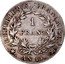 France Franc Napoleon I AN13 MA KM# 656.11 REPUBLIQUE FRANÇAISE 1 FRANC AN13 MA coin reverse