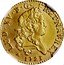 France Louis D'or Louis XV 1723 & KM# 468.21 LUD XV D G FR ET NAV REX 1723 coin obverse