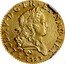 France Louis D'or Louis XV 1723 M KM# 468.10 LUD XV D G FR ET NAU REX 1723 coin obverse