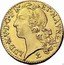 France Louis D'or Louis XV 1745 & KM# 513.27 LUD XV D G FR ET NAV REX coin obverse