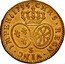 France Louis D'or (Louis XV) KM# 489.19 CHRS REGN VINC IMPER 1735 S coin reverse