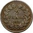 France 1/2 Franc Louis Philippe I 1832 I KM# 741.6 1/2 FRANC 1832 I coin reverse