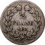 France 1/2 Franc Louis Philippe I 1833 L KM# 741.8 1/2 FRANC 1833 L coin reverse