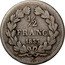 France 1/2 Franc Louis Philippe I 1833 M KM# 741.9 1/2 FRANC 1833 M coin reverse