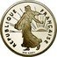 France 1/2 Franc The Sower 1994 Fish KM# 931.1 REPUBLIQUE FRANÇAISE O. ROTY coin obverse
