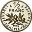 France 1/2 Franc The Sower 1994 Fish KM# 931.1 LIBERTE EGALITE FRATERNITE 1/2 FRANC 2000 coin reverse