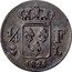 France 1/4 Franc Louis XVIII 1824 L KM# 714.6 1/4 F L 1824 coin reverse
