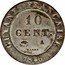 France 10 Centimes Louis Philippe I. Colony of Cayenne 1846 A KM# A2 GUYANE FRANÇAISE 10 CENT. A BARRE 1846 coin reverse
