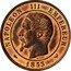 France 10 Centimes Napoleon III 1853 (w) KM# M24 NAPOLEON III EMPEREUR BARRE 1853 coin obverse