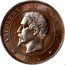 France 10 Centimes Napoleon III 1854 (a) KM# M26 NAPOLEON III EMPEREUR BARRE 1854 coin obverse