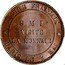 France 10 Centimes Napoleon III 1854 (a) KM# M26 S.M.I VISITE LA MONNAIE EMPIRE FRANCAIS PARIS LE 3 MAI coin reverse