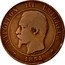 France 10 Centimes Napoleon III 1854 K KM# 771.5 NAPOLEON III EMPEREUR BARRE 1855 coin obverse