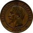 France 10 Centimes Napoleon III 1857 B KM# 771.2 NAPOLEON III EMPEREUR BARRE 1855 coin obverse