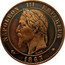 France 10 Centimes Napoleon III 1863 A KM# 798.1 NAPOLEON III EMPEREUR BARRE 1861 coin obverse