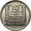 France 10 Francs Large Head 1947 KM# 908.1 10 FRANCS 1946 LIBERTE EGALITE FRATERNITE coin reverse