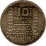 France 10 Francs Marianne 1949 KM# 909.1 10 FRANCS 1949 LIBERTE EGALITE FRATERNITE coin reverse