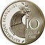 France 10 Francs Statesman Robert Schuman 1986 KM# 958 RÉPUBLIQUE FRANÇAISE 10 FRANCS 1986 LOBBAN coin obverse