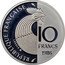 France 10 Francs Robert Schuman 1986 Proof KM# 958b RÉPUBLIQUE FRANÇAISE 10 FRANCS 1986 coin obverse