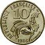 France 10 Francs Jimenez 1986 Recalled and melted, no longer legal tender KM# 959 RÉPUBLIQUE FRANÇAISE 10F 1986 JIMENEZ coin obverse