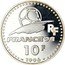 France 10 Francs FIFA World Cup 1996 Proof KM# 1144 RF FRANCE 98 10F 1996 coin obverse