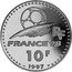 France 10 Francs World Cup - Italy 1997 Proof KM# 1165 RF FRANCE 98 10F 1997 coin obverse
