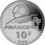 France 10 Francs FIFA World Cup. Brazil 1998 Proof KM# 1162 RF FRANCE 98 10 F 1998 coin obverse