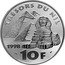 France 10 Francs Treasures of the Nile. Champollion 1998 Proof KM# 1205 TRÉSORS DU NIL 1998 10F coin reverse