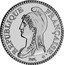 France 10 Francs Liberty by Augustin Dupre 2000 Proof KM# 1400 RÉPUBLIQUE FRANÇAISE 10 FRANCS 2000 LIBERTÉ ÉGALITÉ FRATERNITÉ coin obverse
