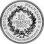 France 10 Francs Gold Ecu of Louis IX 2000 Proof KM# 1231 RÉPUBLIQUE FRANÇAISE 10 FRANCS 2000 LIBERTÉ - ÉGALITÉ - FRATERNITÉ coin obverse