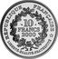France 10 Francs Lagriffoul 2000 Proof KM# 1401 10 FRANCS 2000 RÉPUBLIQUE FRANÇAISE LIBERTÉ ÉGALITÉ FRATERNITÉ coin reverse