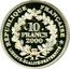 France 10 Francs Gold Franc of John II 2000 Proof KM# 1968 RÉPUBLIQUE FRANÇAISE LIBERTÉ-ÉGALITÉ-FRATERNITÉ 10 FRANCS 2000 coin obverse