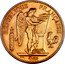 France 100 Francs Genius of Liberty 1911 A KM# 858 RÉPUBLIQUE FRANÇAISE CONSTI TUTION A. B. DUPRÉ coin obverse