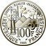 France 100 Francs Germinal 1985 Proof KM# 957 LIBERTE EGALITE FRATERNITE 100F LE BRETON RÉPUBLIQUE 1985 FRANÇAISE coin obverse