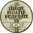 France 100 Francs Statue of Liberty 1986 KM# 960 LIBERTÉ ÉGALITÉ FRATERNITÉ 100F 19 86 DURAND-MEGRET coin reverse