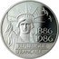 France 100 Francs Statue of Liberty 1986 Proof KM# 960a 1886 1986 RÉPUBLIQUE FRANÇAISE coin obverse
