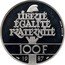 France 100 Francs La Fayette 1987 Proof KM# 962d LIBERTÉ ÉGALITÉ FRATERNITÉ 100 F 19 87 coin reverse