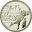 France 100 Francs Speed Skating 1990 Proof KM# 980 REPUBLIQUE FRANÇAISE J. JIMENEZ coin obverse