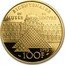 France 100 Francs Bicentennial of the Louvre. Marie Marguerite 1993 Proof KM# 1021a 1993 100 F BICENTENAIRE DU MUSEE DU LOUVRE coin reverse