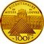 France 100 Francs Bicentennial of the Louvre. Victory of Samothrace 1993 Proof KM# 1019a 1993 100 F BICENTENAIRE DU MUSEE DU LOUVRE coin reverse