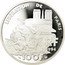 France 100 Francs Liberation of Paris 1994 Proof KM# 1045.2 LIBÉRATION DE PARIS ROMILLY R F 1994 100 F coin obverse