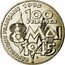 France 100 Francs 50th Anniversary of the End of World War II 1995 KM# 1116.1 RÉPUBLIQUE FRANÇAISE 1995 100 FRANCS 8 MAI 1945 coin obverse