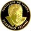 France 100 Francs Federico Fellini 1995 Proof KM# 1101 FEDERICO FELLINI CENTENAIRE DU CINÉMA coin reverse