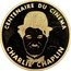 France 100 Francs Charlie Chaplin 1995 Proof KM# 1077 CENTENAIRE DU CINÉMA CHARLIE CHAPLIN coin reverse